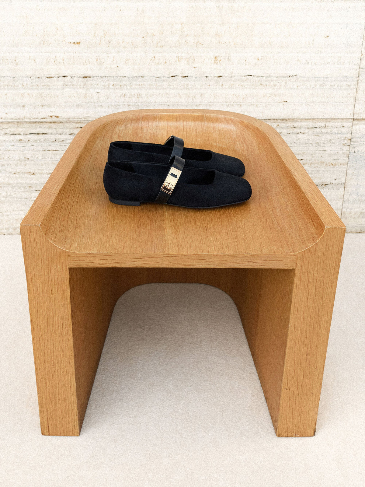 CHARLES & KEITH Premium / Lando Faux Suede Mary Jane Flats - Black2