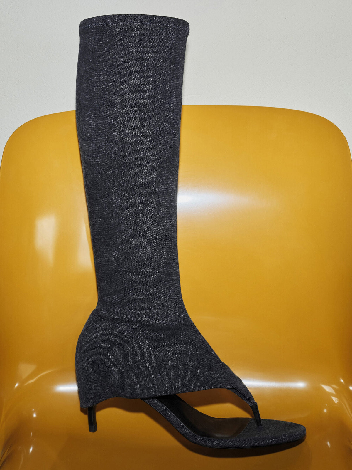 CHARLES & KEITH Popular / Aether Denim Thong Boots - Dark Blue
