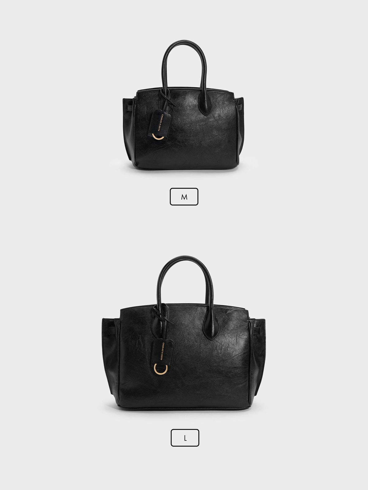 CHARLES & KEITH Trending / Large Ginevra Tote Bag - Black