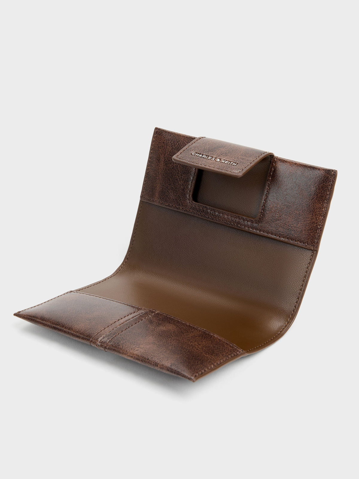CHARLES & KEITH Customer Favorite / Noane Passport Holder - Distressed Coffee