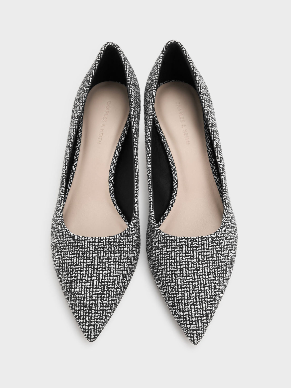 CHARLES & KEITH Smart Buy / Cammie Tweed Metallic-Heel Pumps - Multi