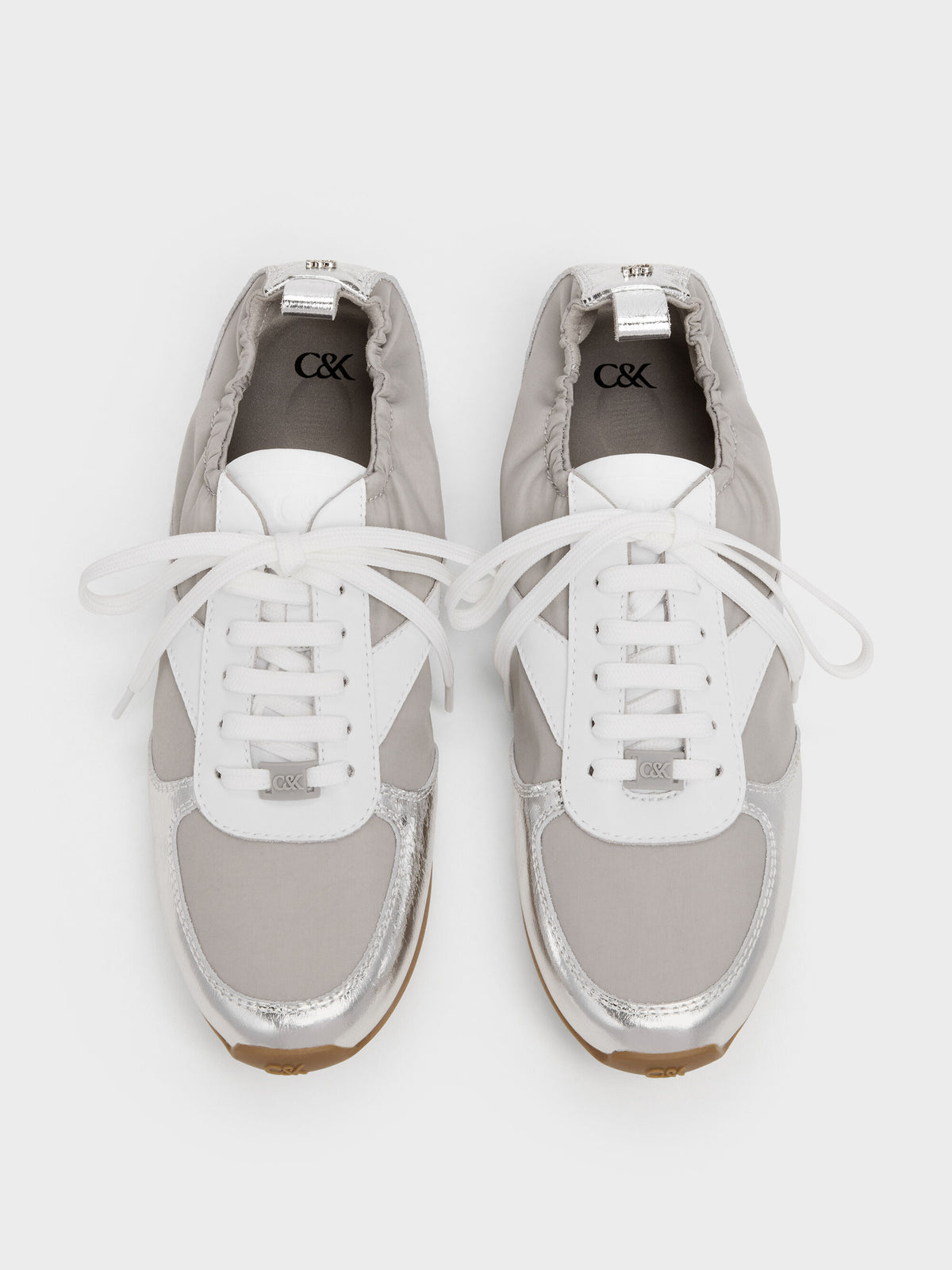 CHARLES & KEITH Special Offer / Jace Metallic Sneakers - Silver