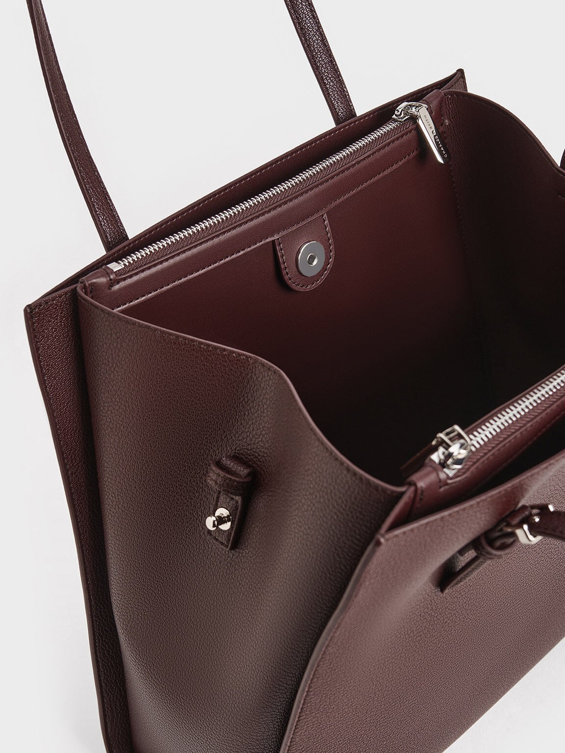 CHARLES & KEITH Exclusive / Sansa Tote Bag - Plum