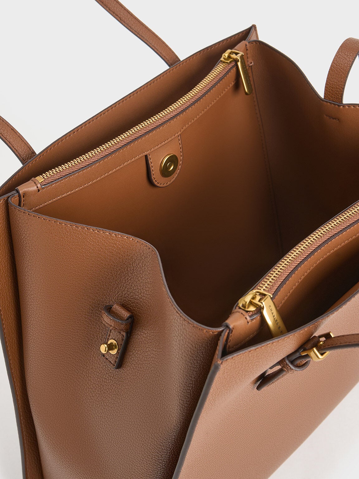 CHARLES & KEITH Featured / Sansa Tote Bag - Chocolate