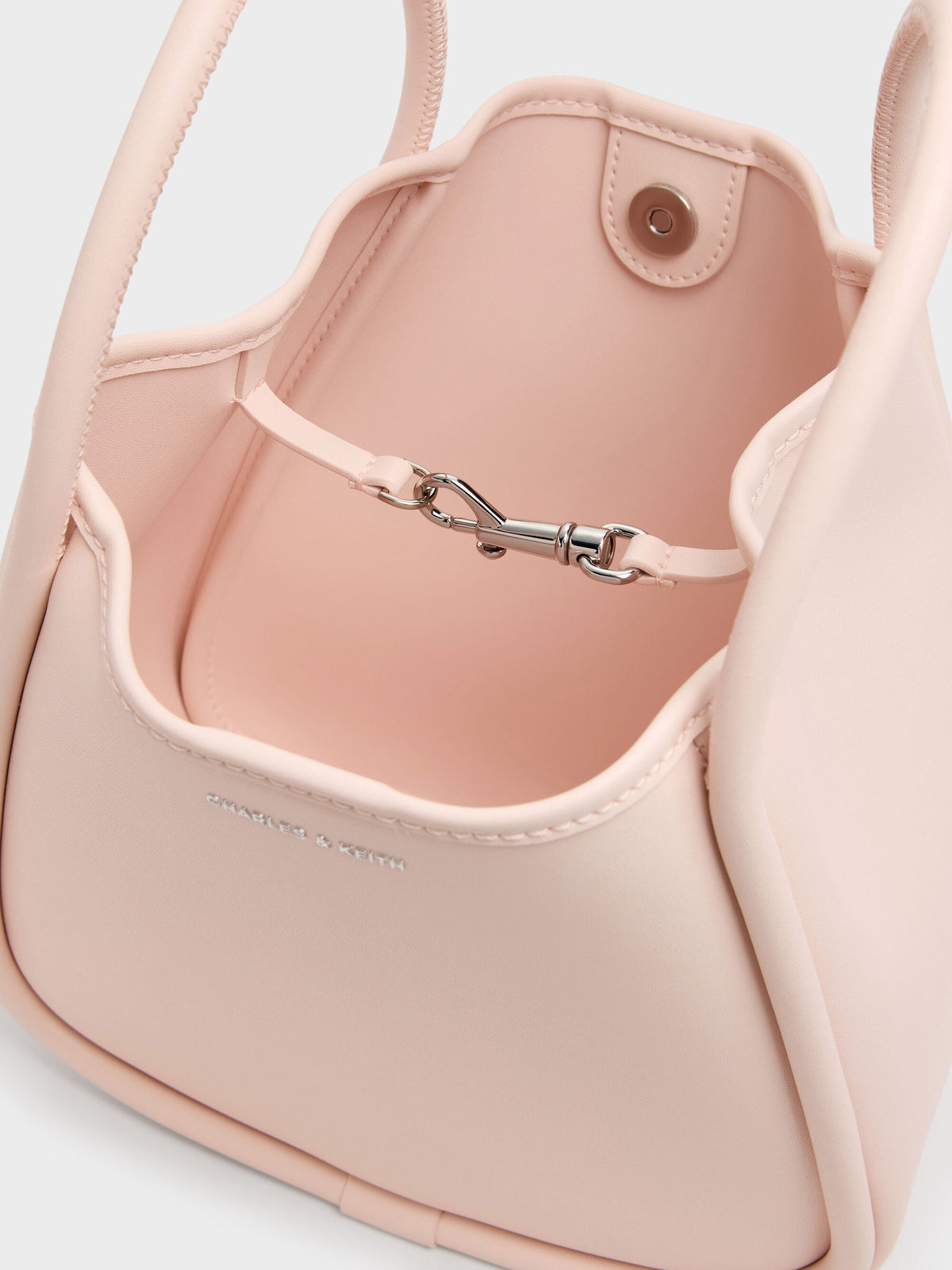 CHARLES & KEITH New / Mini Lyla Tubular Tote Bag - Soft Pink