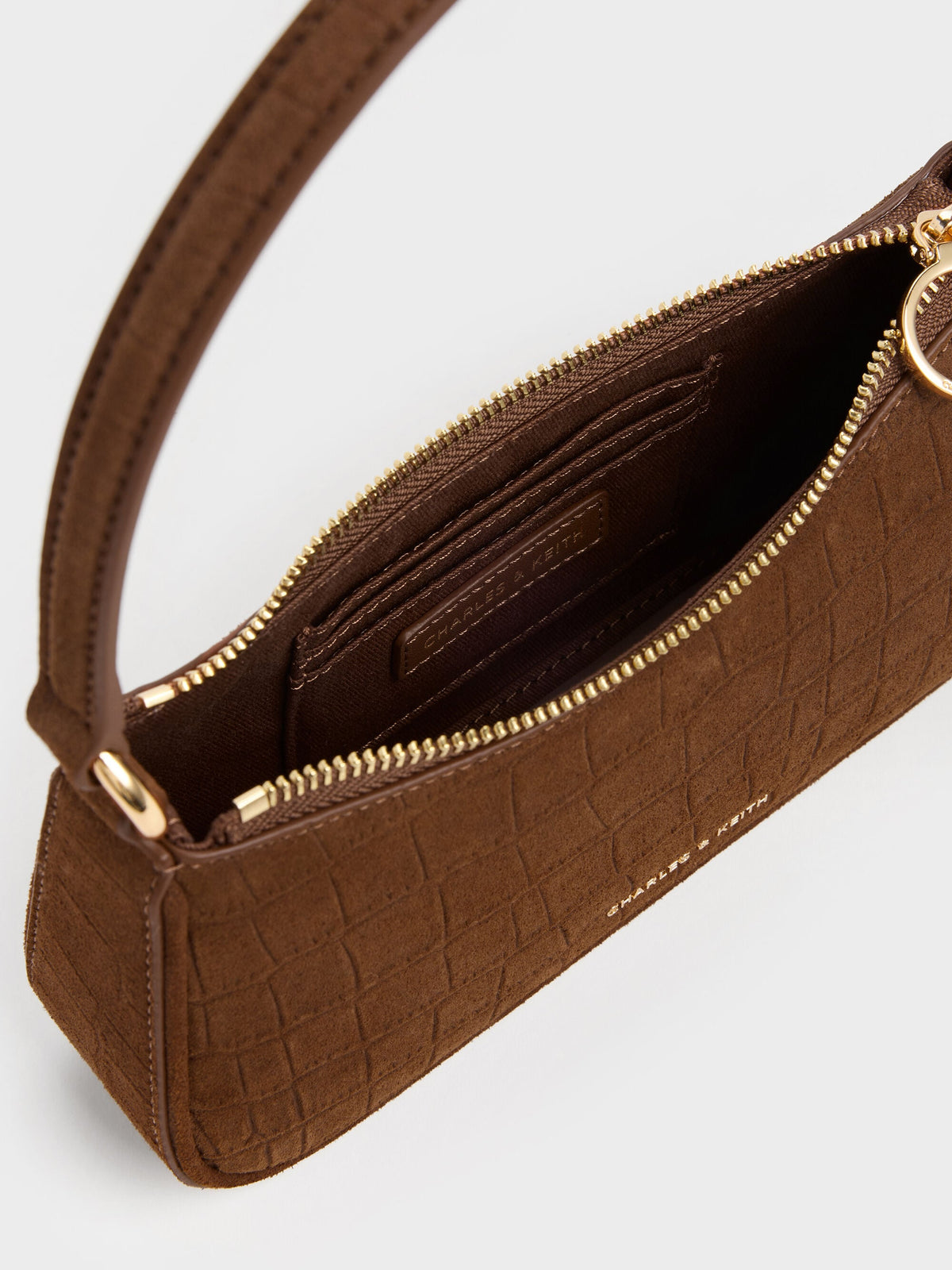 CHARLES & KEITH Essential / Elspeth Chain Shoulder Bag - Chocolate