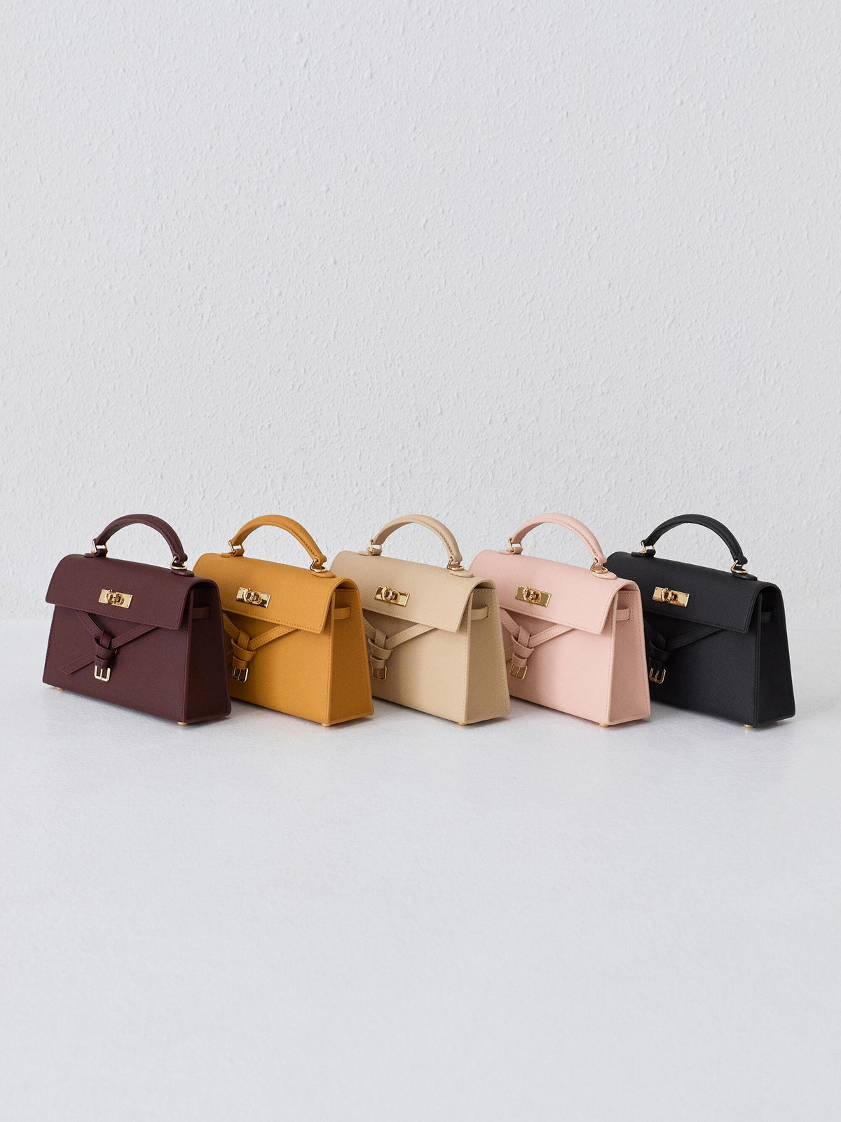 CHARLES & KEITH Sale / Tricha Knotted-Belt Top Handle Bag - Wineberry Red