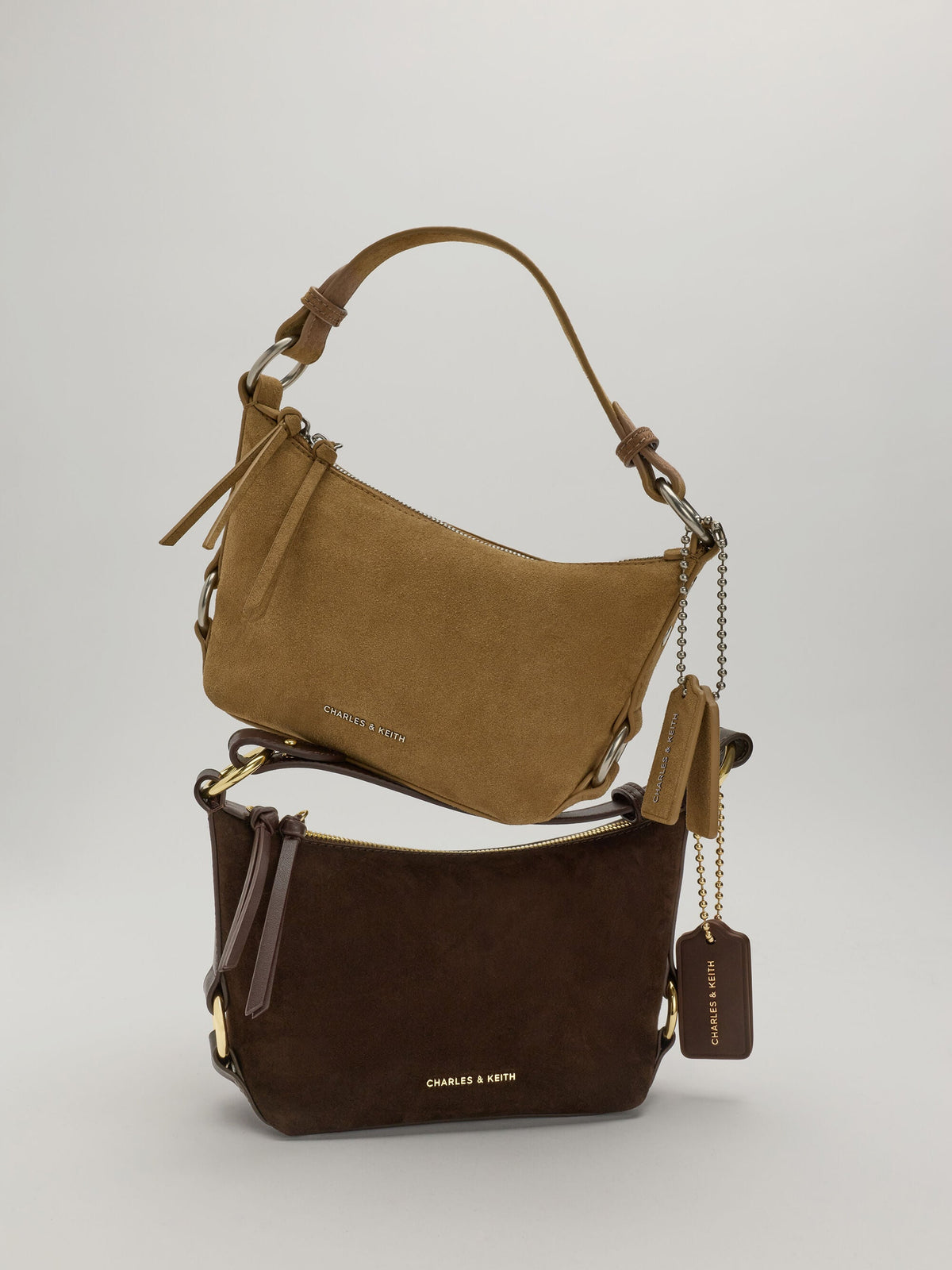 CHARLES & KEITH Customer Favorite / Tatiana Tassel Hobo Bag - Sand