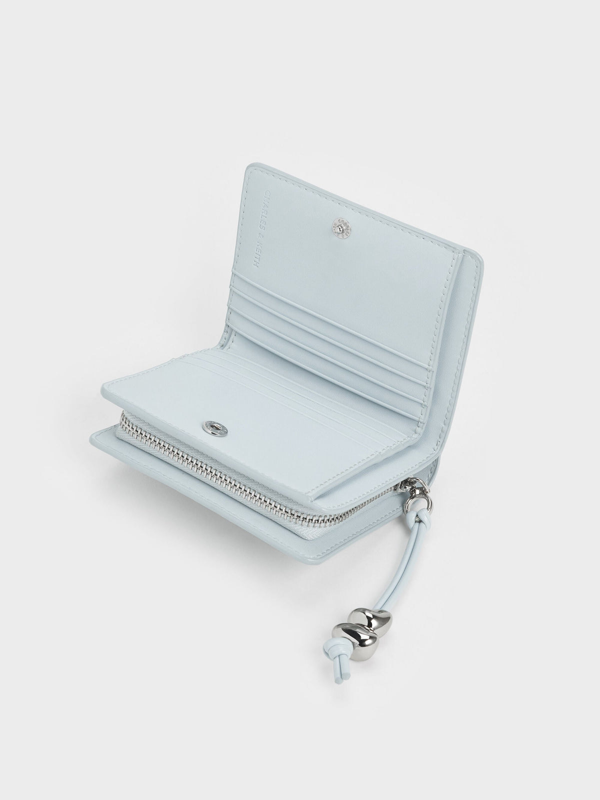 CHARLES & KEITH Exclusive / Augustine Zip-Around Small Wallet - Sea Salt Blue