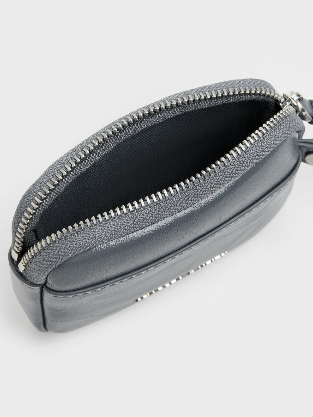 CHARLES & KEITH Sale / Tatiana Zip-Around Card Holder - Smoky Blue