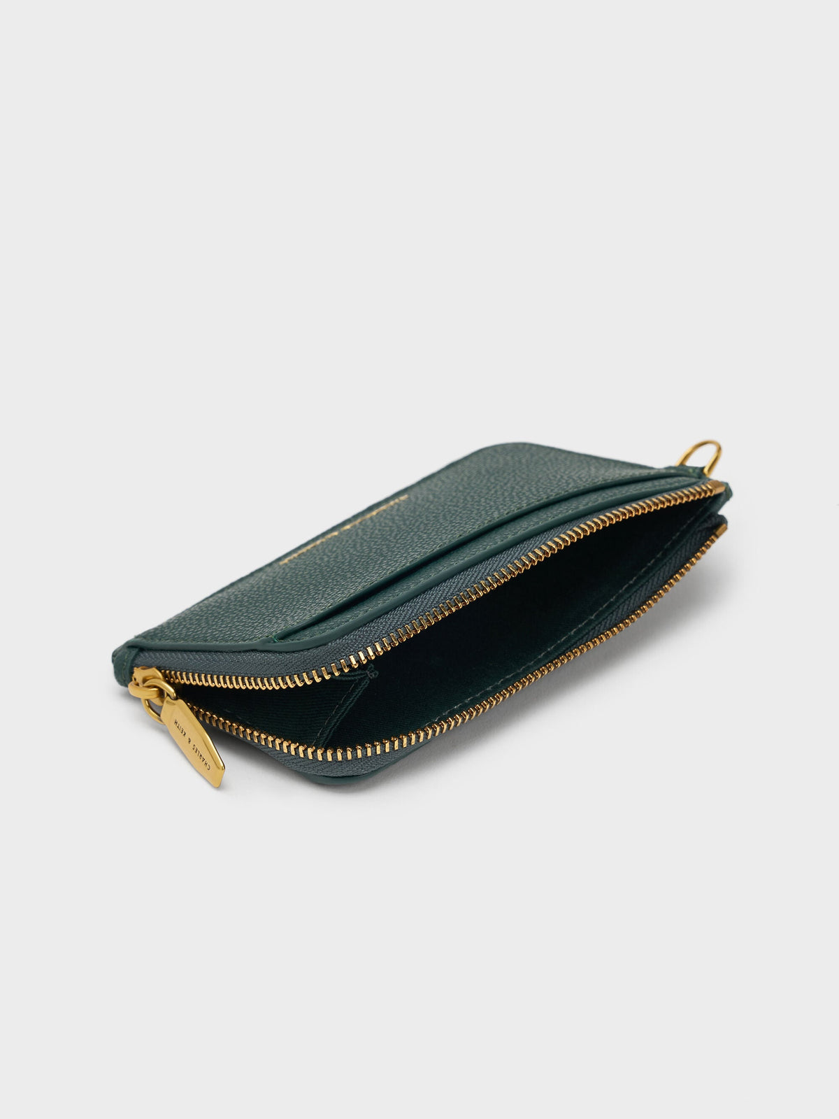CHARLES & KEITH Popular / Multi-Slot Wristlet Card Holder - Dark Green
