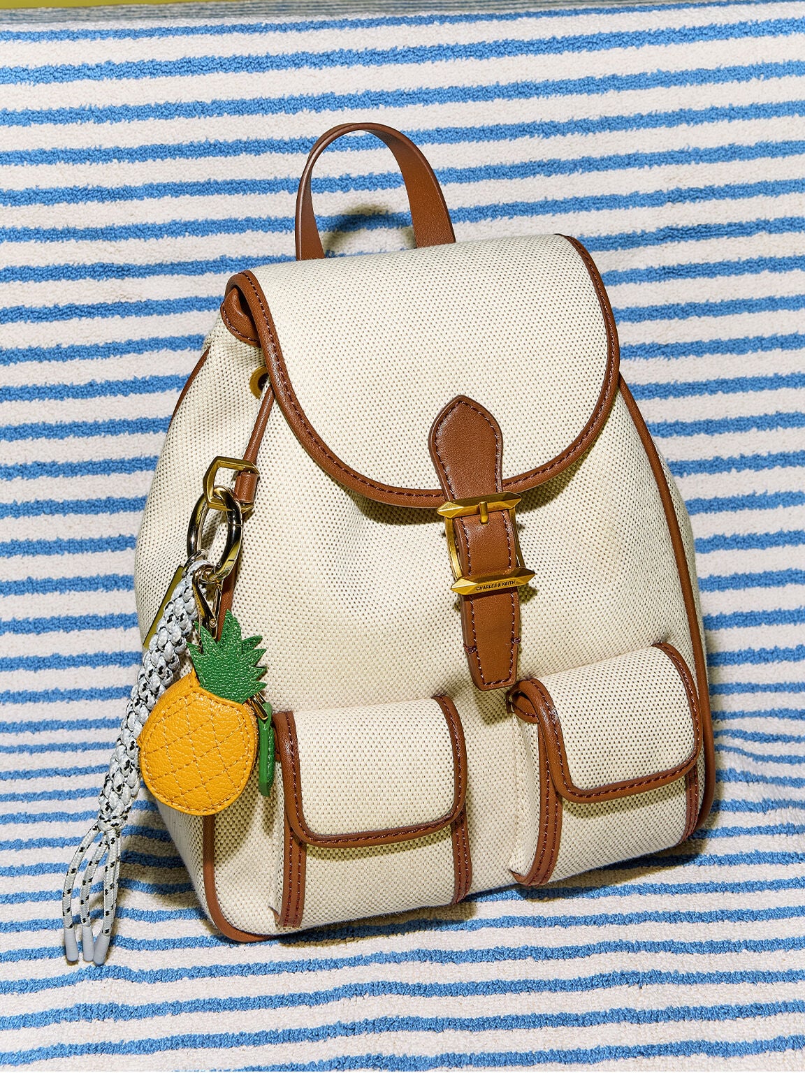 CHARLES & KEITH Sale / Pineapple Charm - Yellow