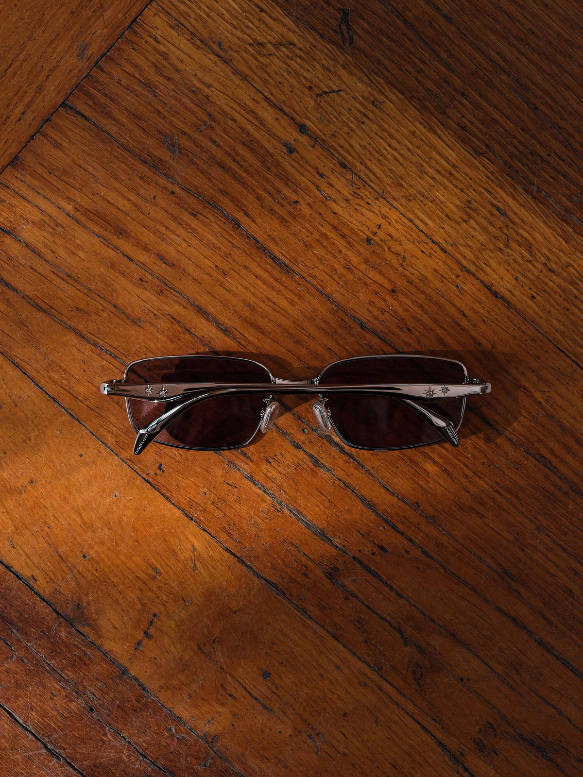 CHARLES & KEITH Essential / Celestia Rectangular Sunglasses - Silver