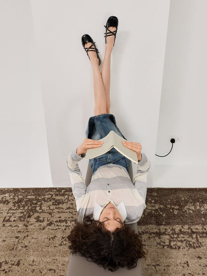 CHARLES & KEITH Latest / Patent Triple-Strap Mary Jane Flats - Black Patent
