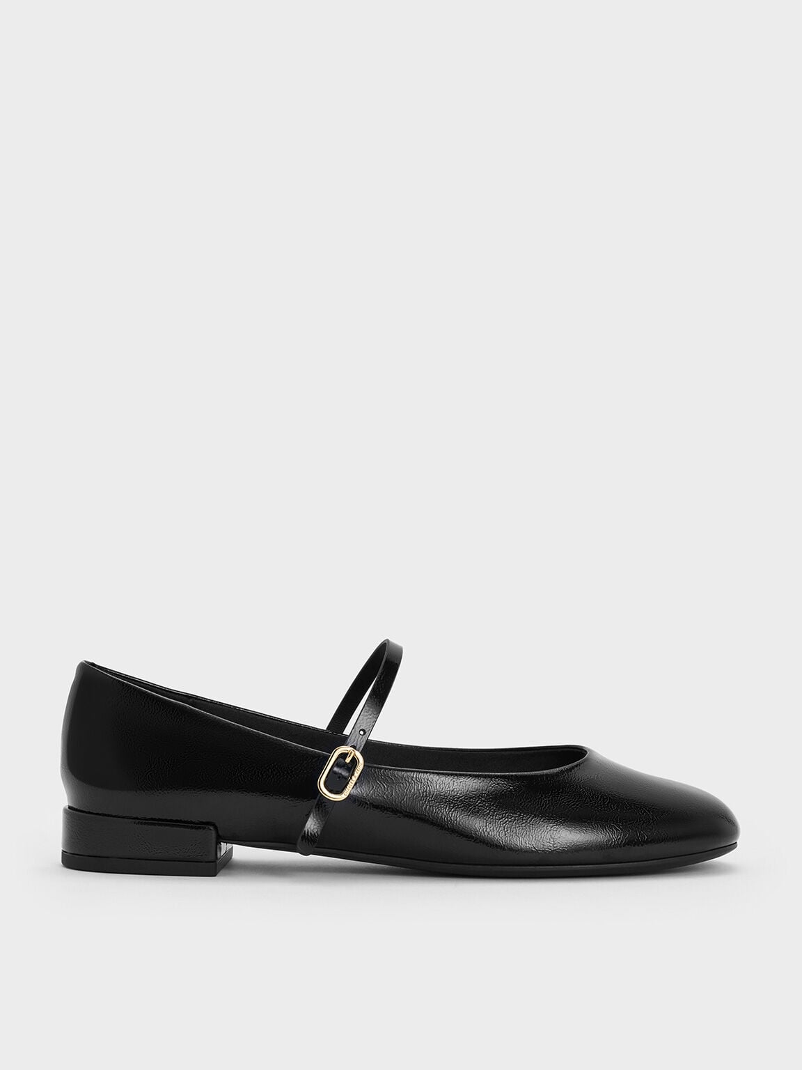 CHARLES & KEITH New / Gertrude Patent Mary Janes - Black Patent