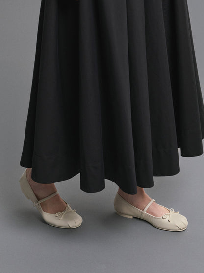 CHARLES & KEITH Best Price / Emiko Bow Mary Jane Flats - Chalk