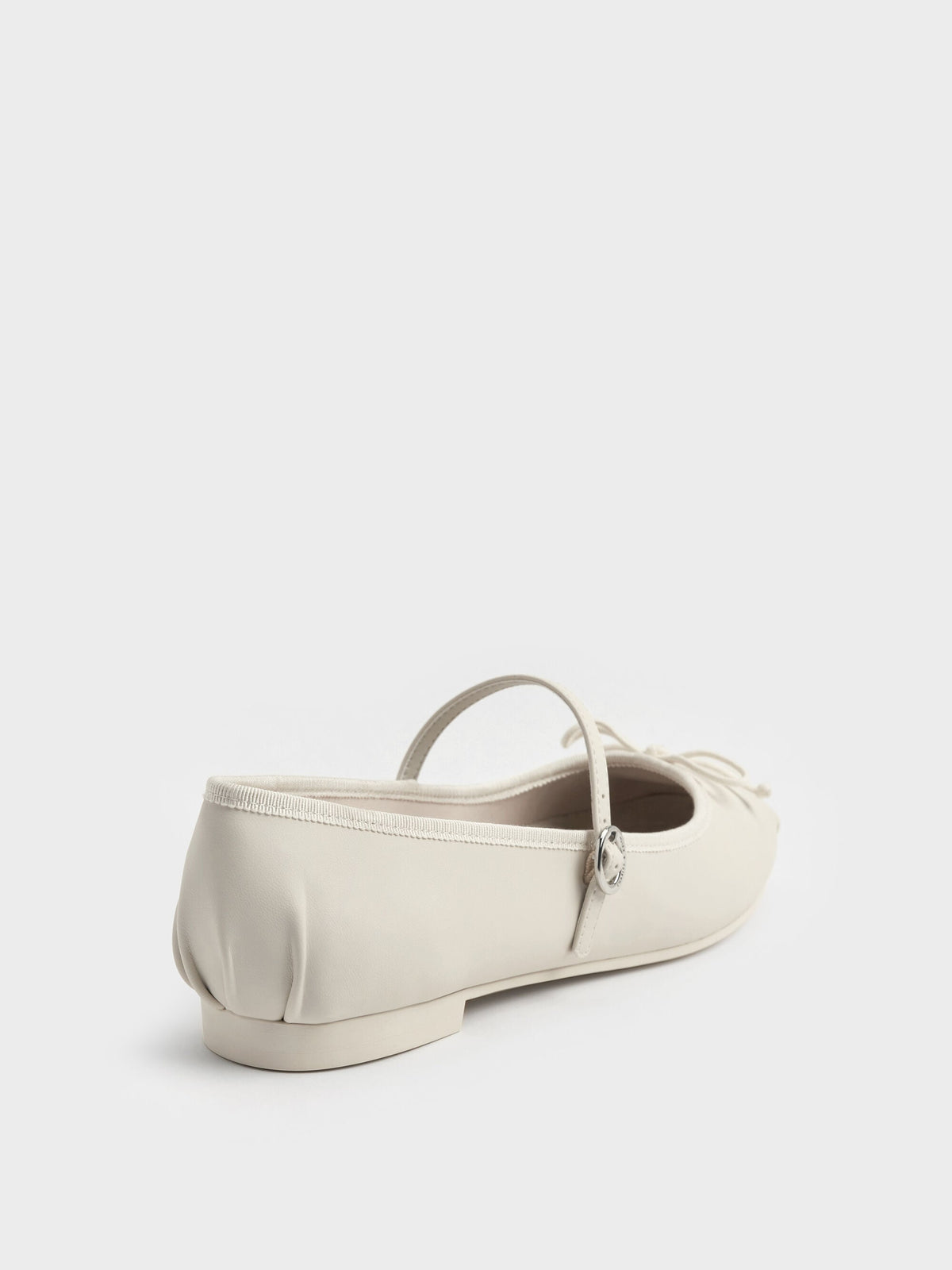 CHARLES & KEITH Best Price / Emiko Bow Mary Jane Flats - Chalk
