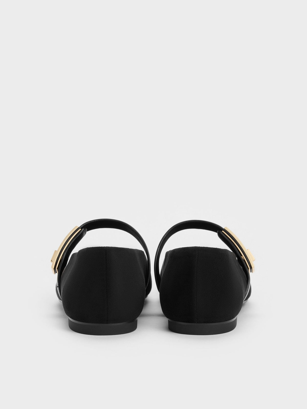 CHARLES & KEITH Premium / Lando Faux Suede Mary Jane Flats - Black2