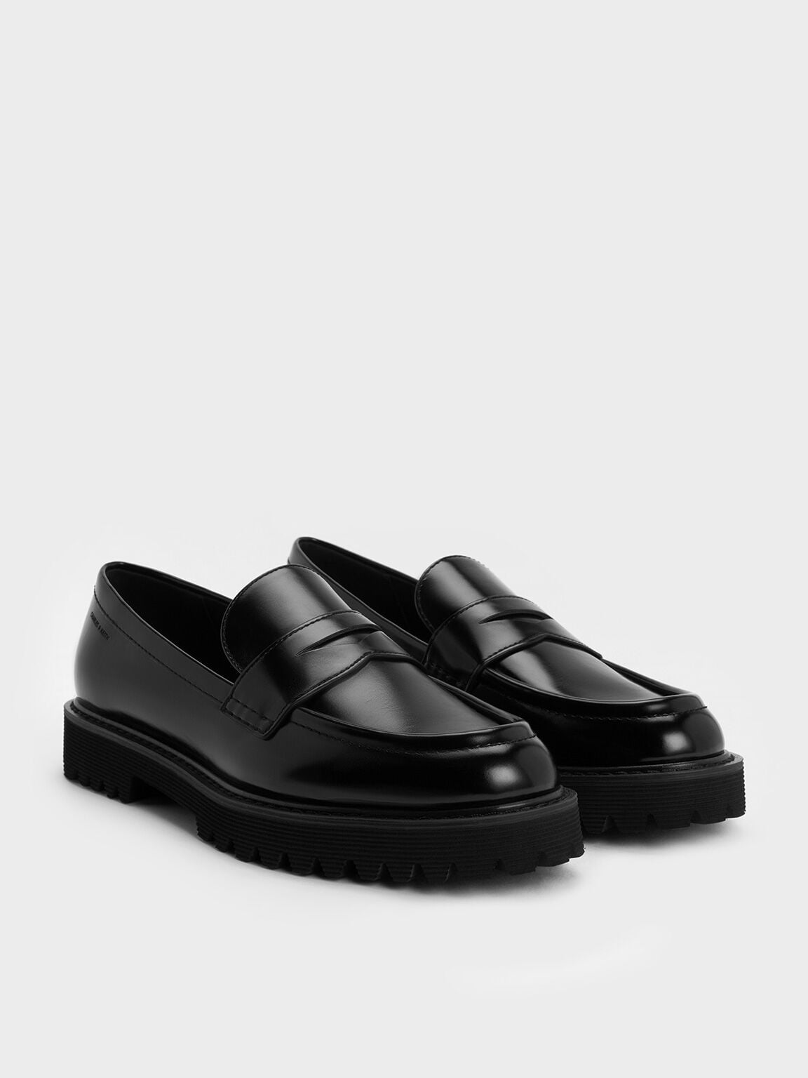 CHARLES & KEITH Top Pick / Kaiya Penny Loafers - Black Box