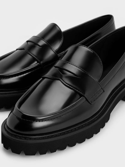 CHARLES & KEITH Top Pick / Kaiya Penny Loafers - Black Box