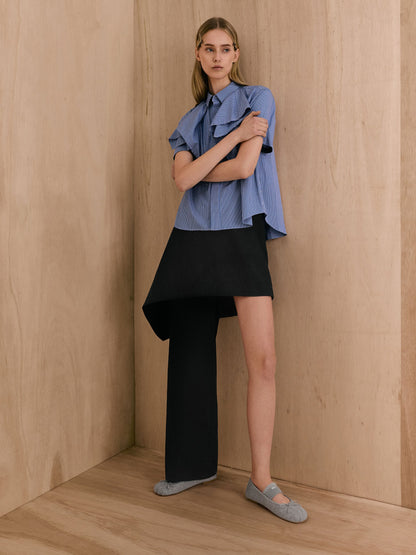 CHARLES & KEITH Top Pick / Winona Felt Mary Jane Flats - Light Grey