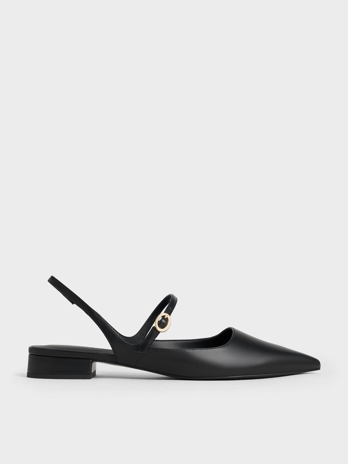 CHARLES & KEITH Great Value / Roxane Slingback Mary Jane Flats - Black