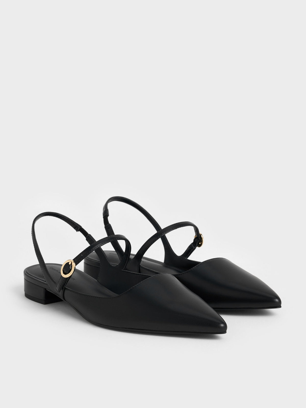 CHARLES & KEITH Great Value / Roxane Slingback Mary Jane Flats - Black