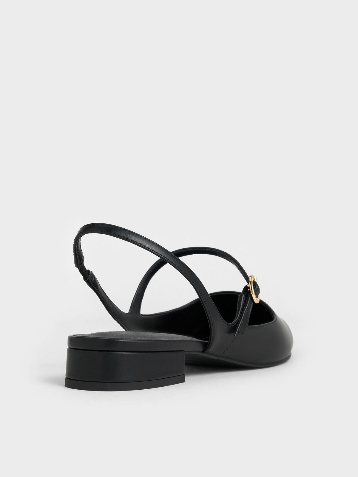 CHARLES & KEITH Great Value / Roxane Slingback Mary Jane Flats - Black