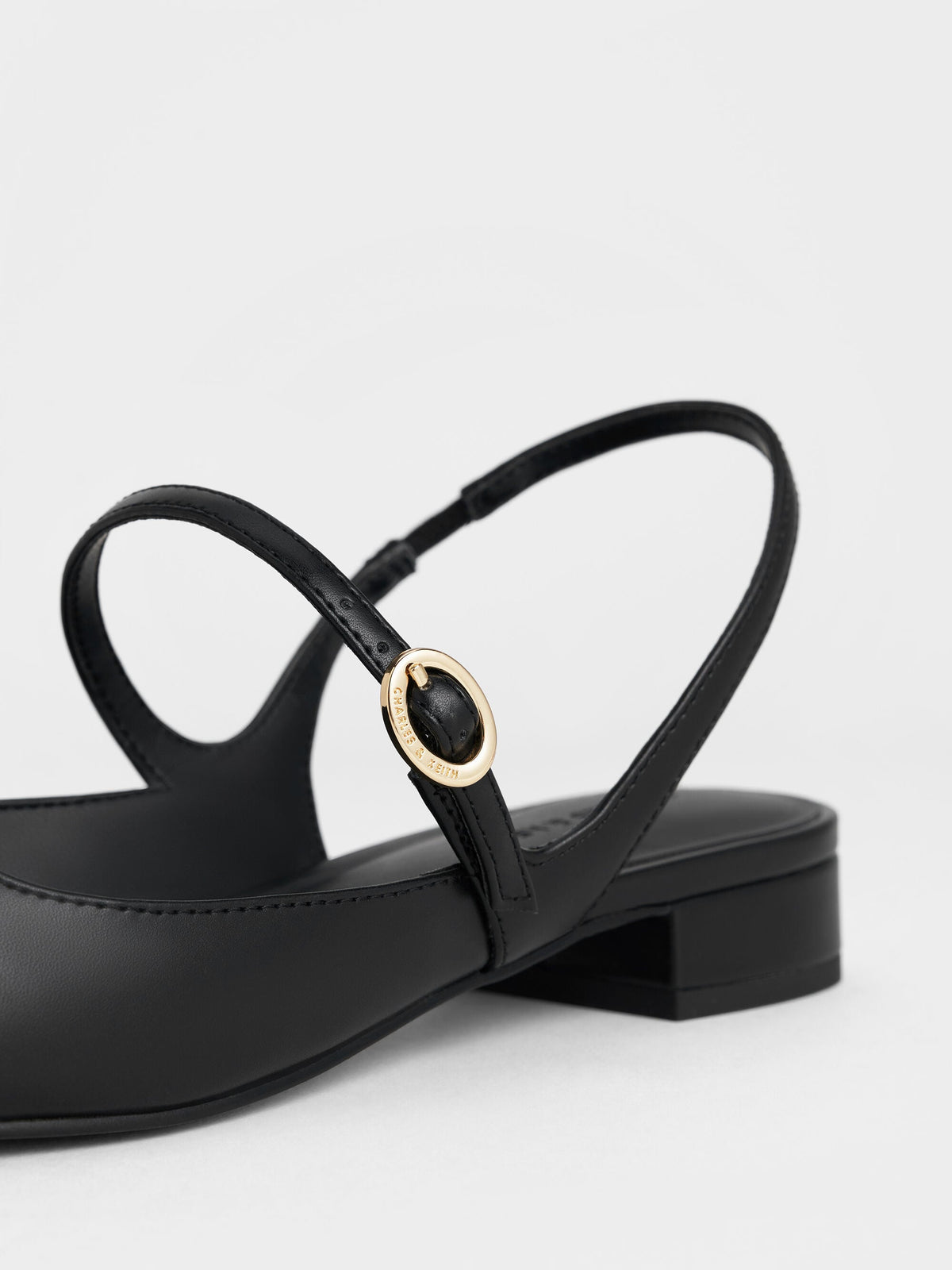 CHARLES & KEITH Great Value / Roxane Slingback Mary Jane Flats - Black