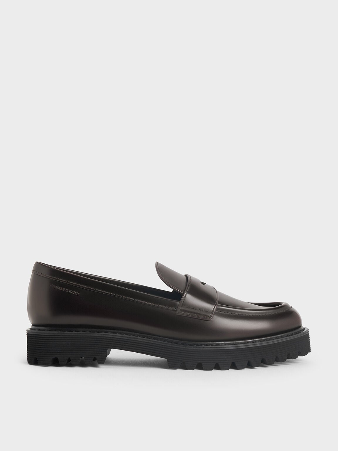CHARLES & KEITH Best Seller / Kaiya Penny Loafers - Dark Brown