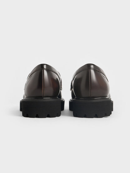 CHARLES & KEITH Best Seller / Kaiya Penny Loafers - Dark Brown