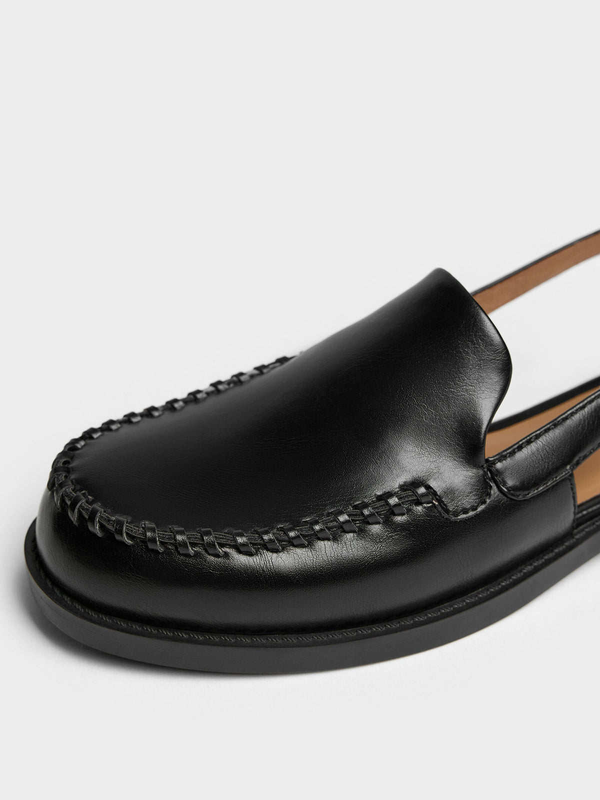 CHARLES & KEITH Quality / Gale Slingback Loafers - Black