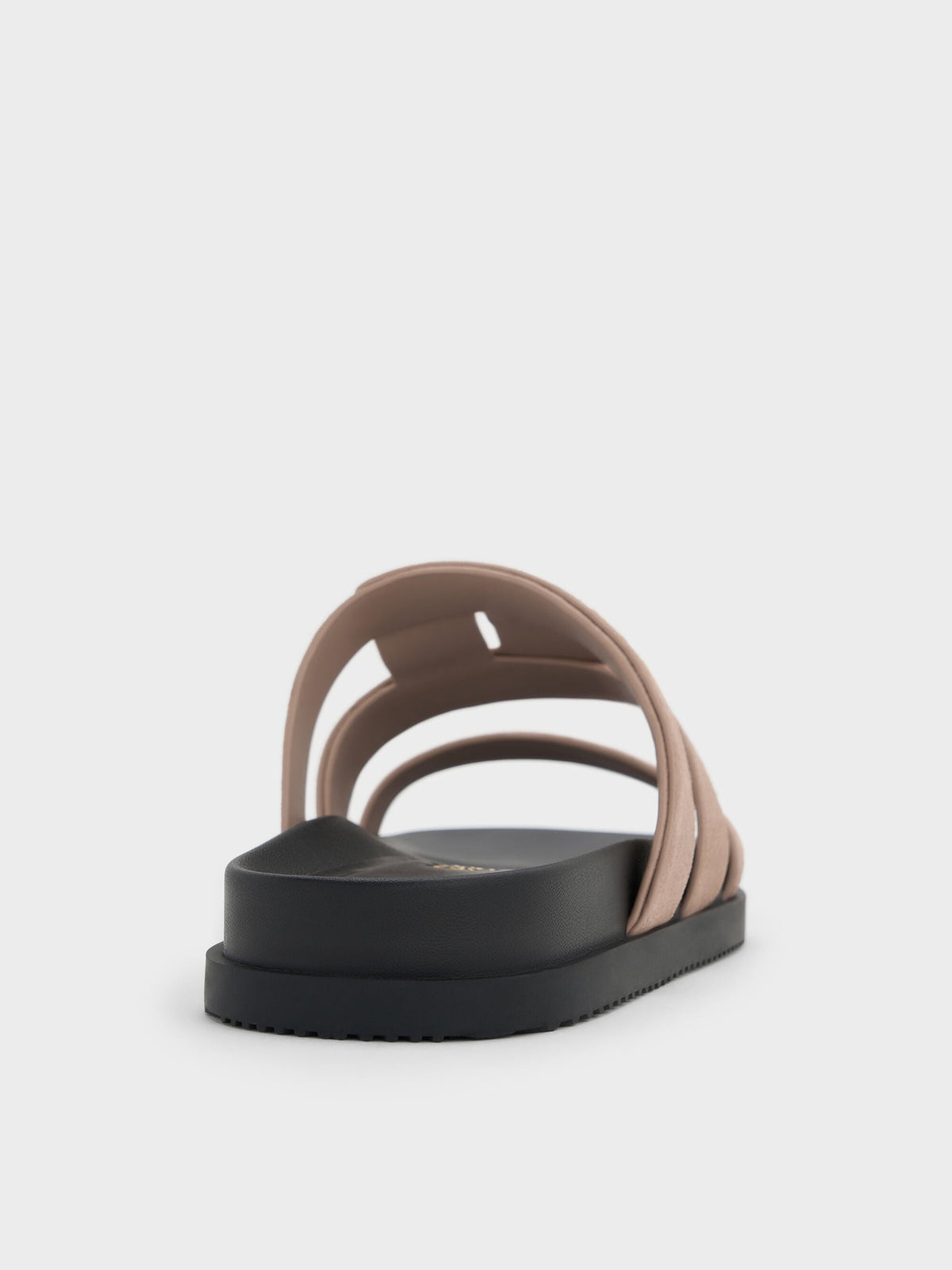 CHARLES & KEITH Signature / Petina Suede Flatform Sandals - Taupe