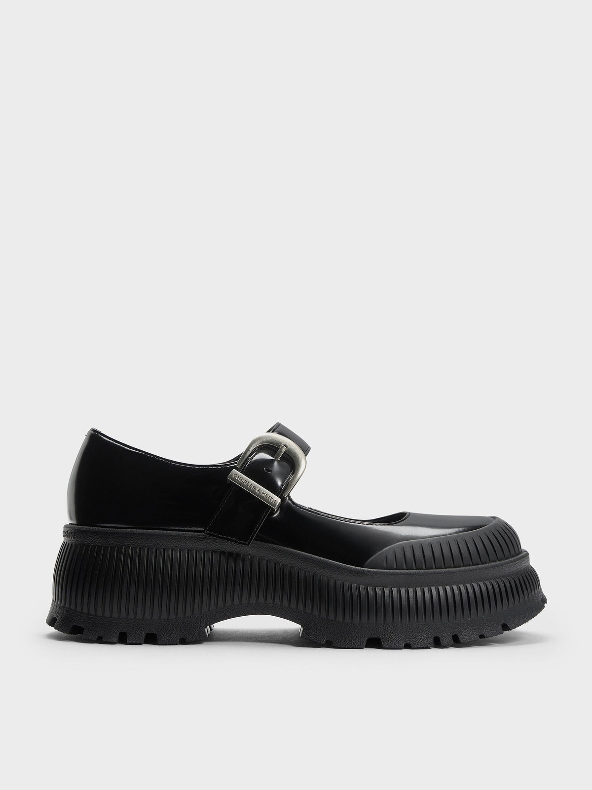 CHARLES & KEITH Essential / Darra Platform Mary Janes - Black Box