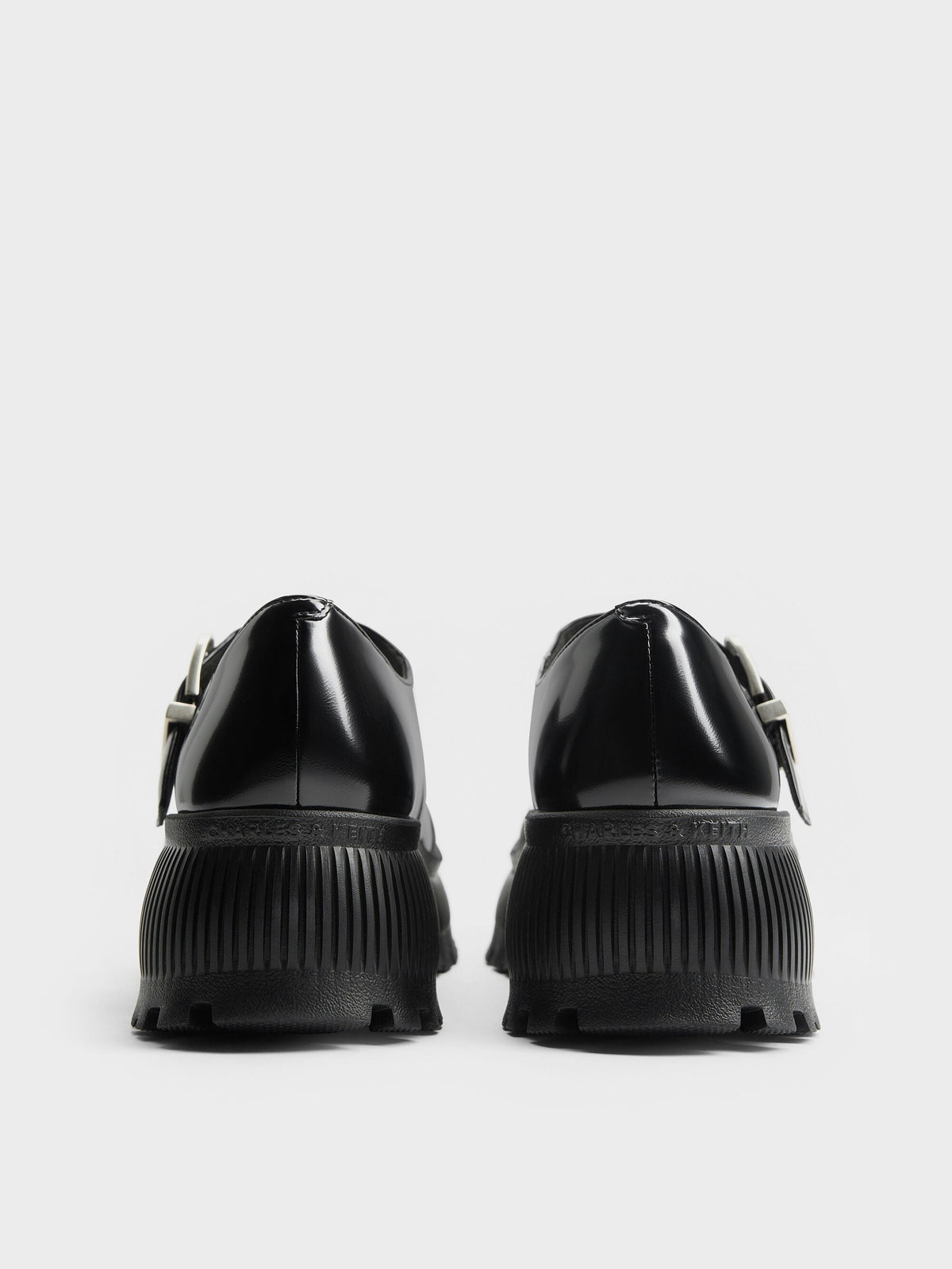 CHARLES & KEITH Essential / Darra Platform Mary Janes - Black Box