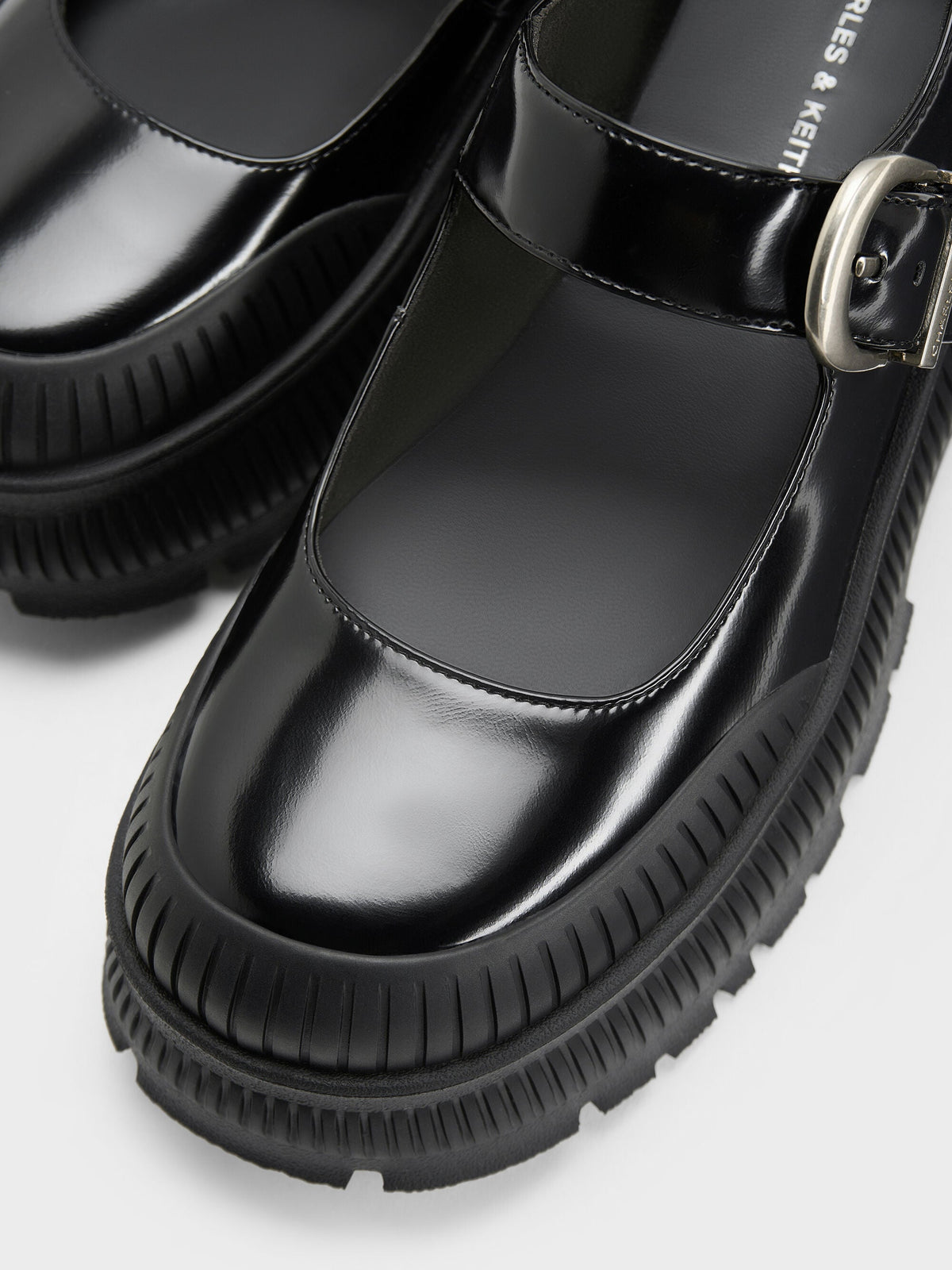 CHARLES & KEITH Essential / Darra Platform Mary Janes - Black Box