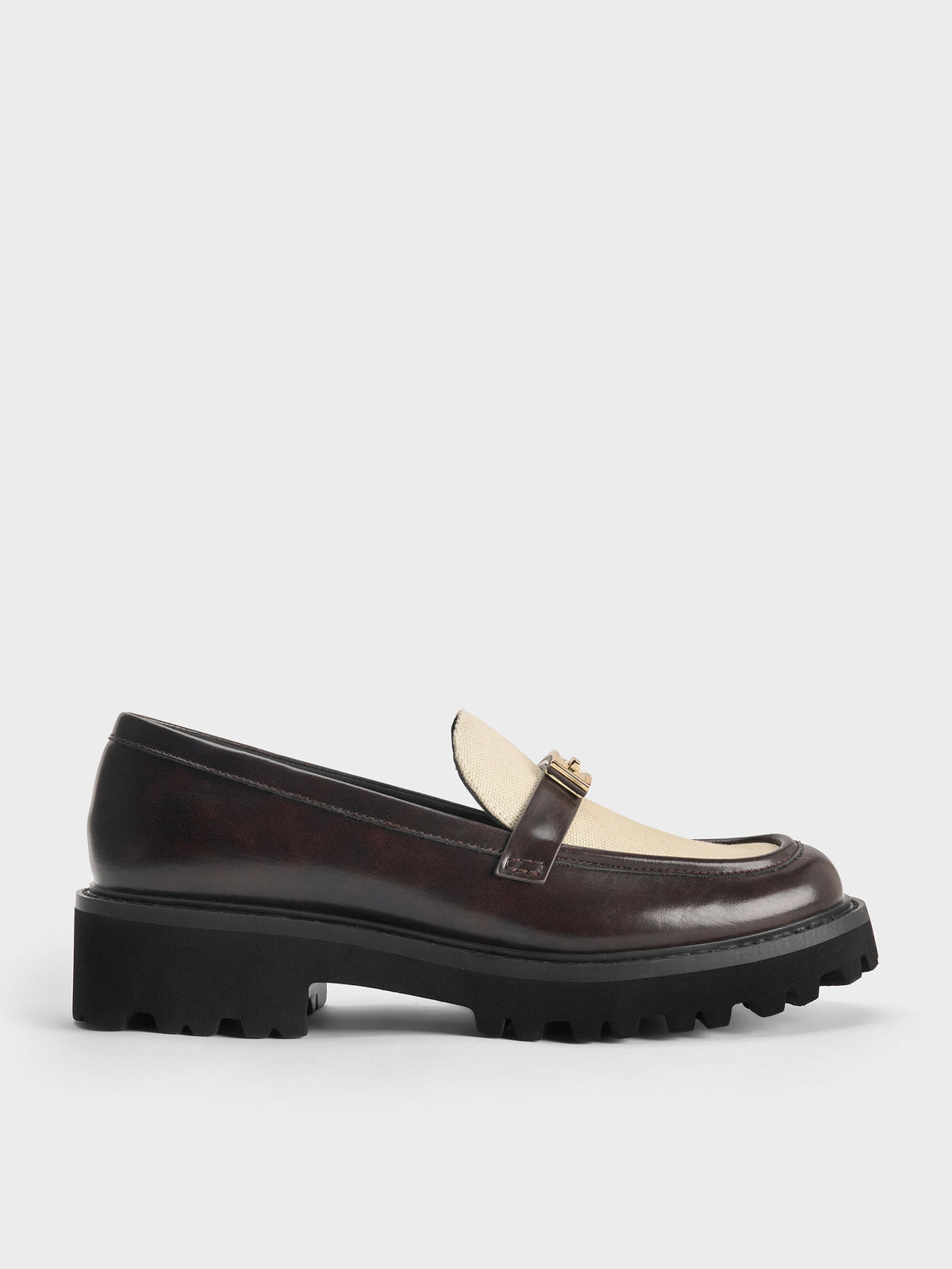 CHARLES & KEITH Trending / Lando Canvas Platform Loafers - Multi