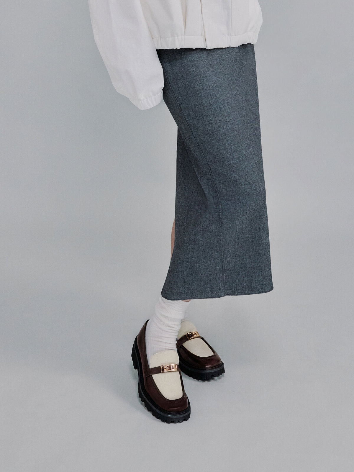 CHARLES & KEITH Trending / Lando Canvas Platform Loafers - Multi