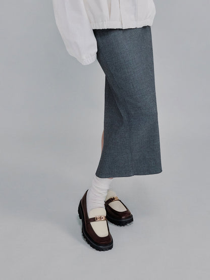 CHARLES & KEITH Trending / Lando Canvas Platform Loafers - Multi