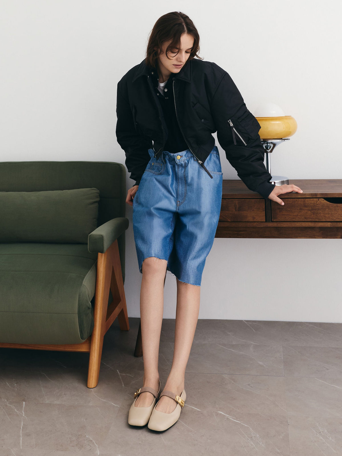 CHARLES & KEITH Latest / Lando Two-Tone Mary Jane Flats - Chalk