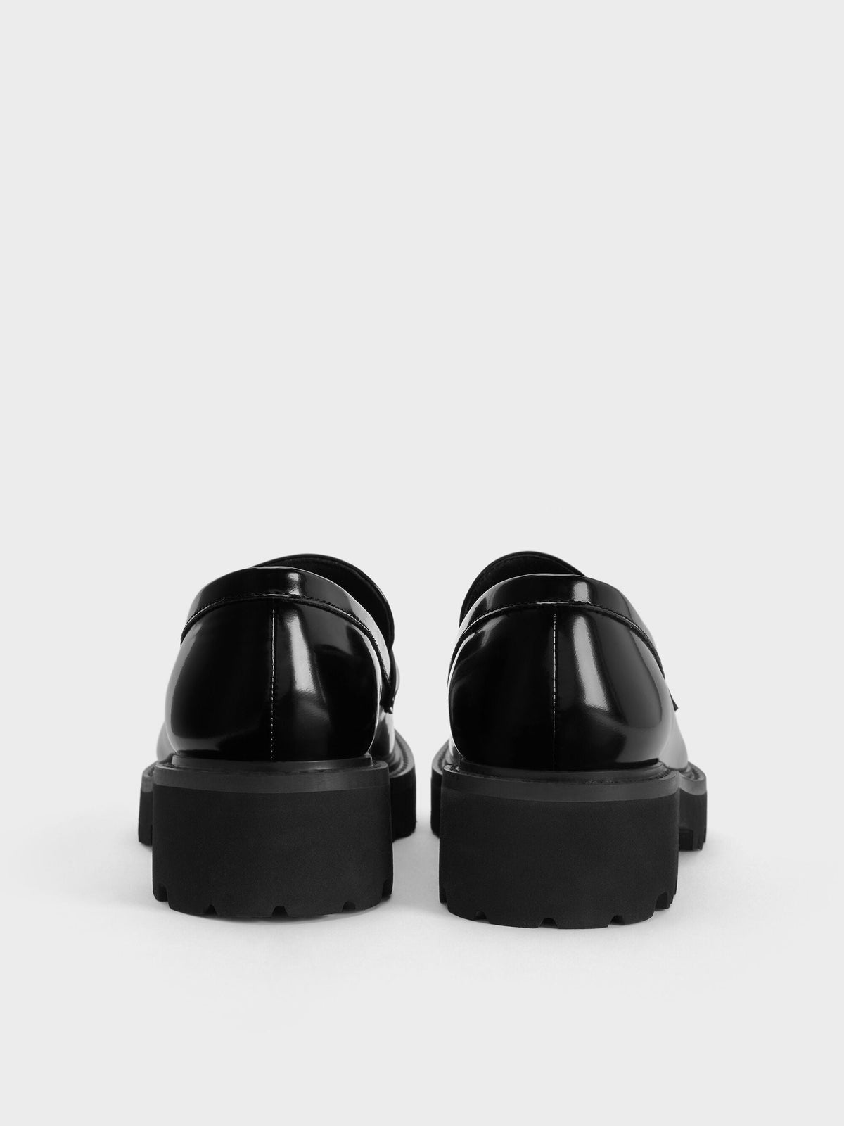 CHARLES & KEITH Signature / Lando Platform Loafers - Black Box