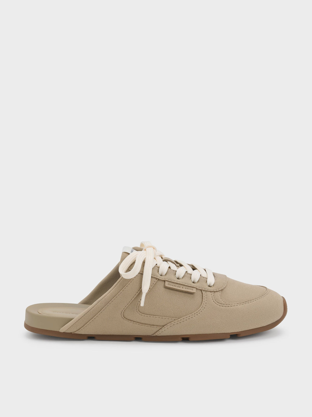 CHARLES & KEITH Featured / Lace-Up Sneaker Mules - Taupe
