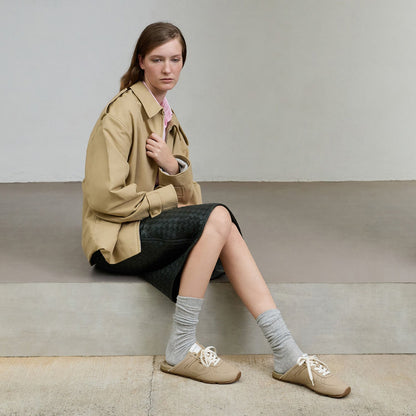 CHARLES & KEITH Featured / Lace-Up Sneaker Mules - Taupe