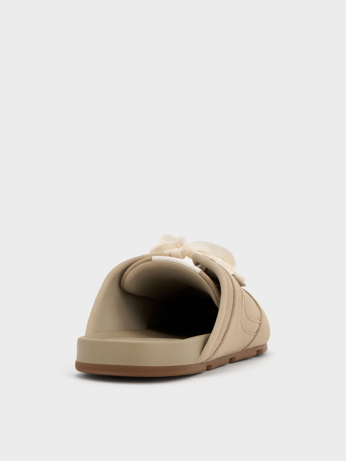 CHARLES & KEITH Featured / Lace-Up Sneaker Mules - Taupe