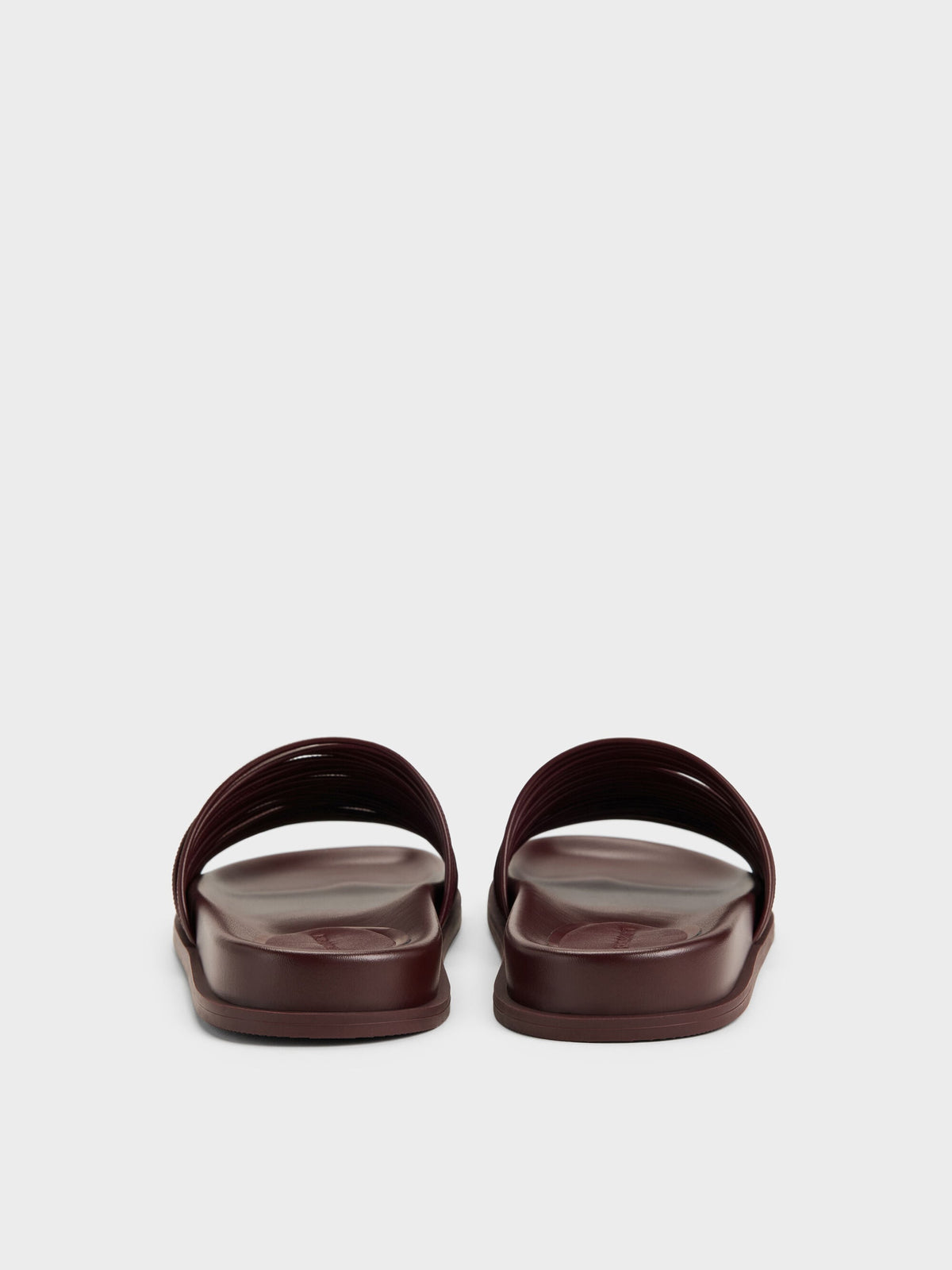 CHARLES & KEITH Special Offer / Fianna Strappy Slide Sandals - Burgundy