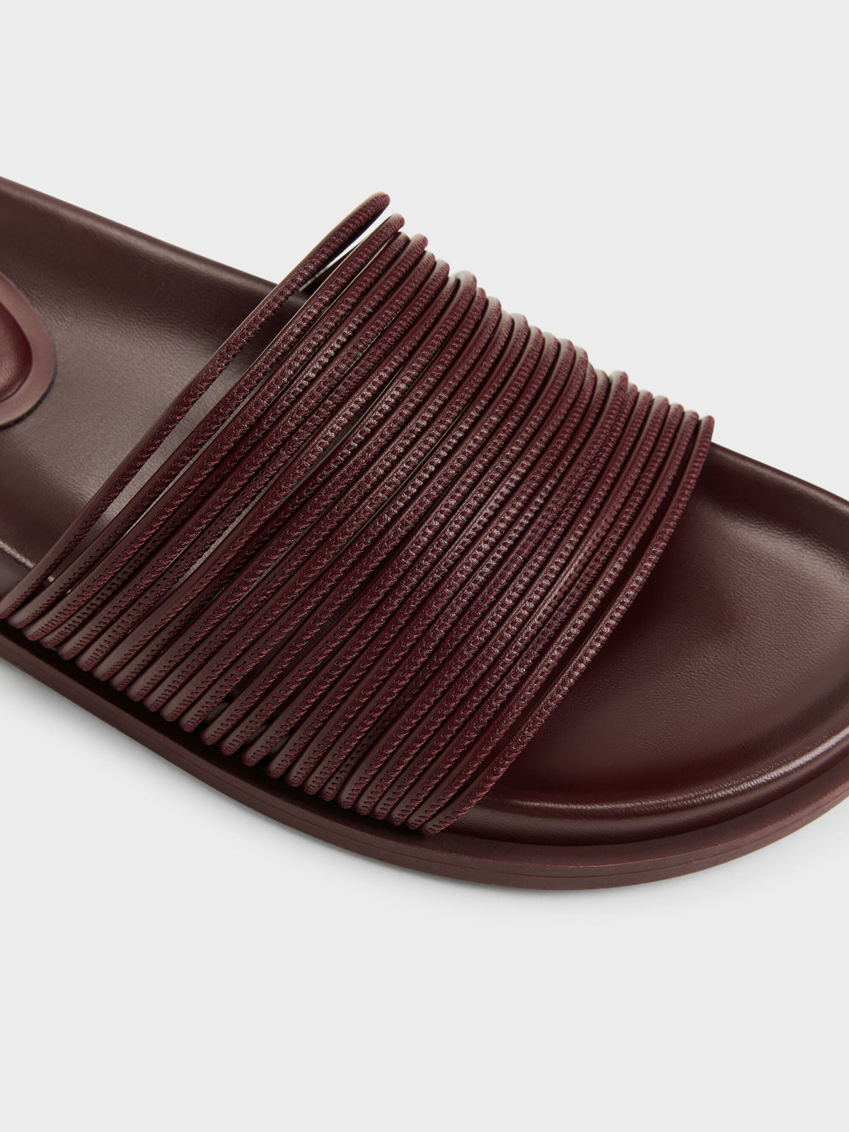 CHARLES & KEITH Special Offer / Fianna Strappy Slide Sandals - Burgundy