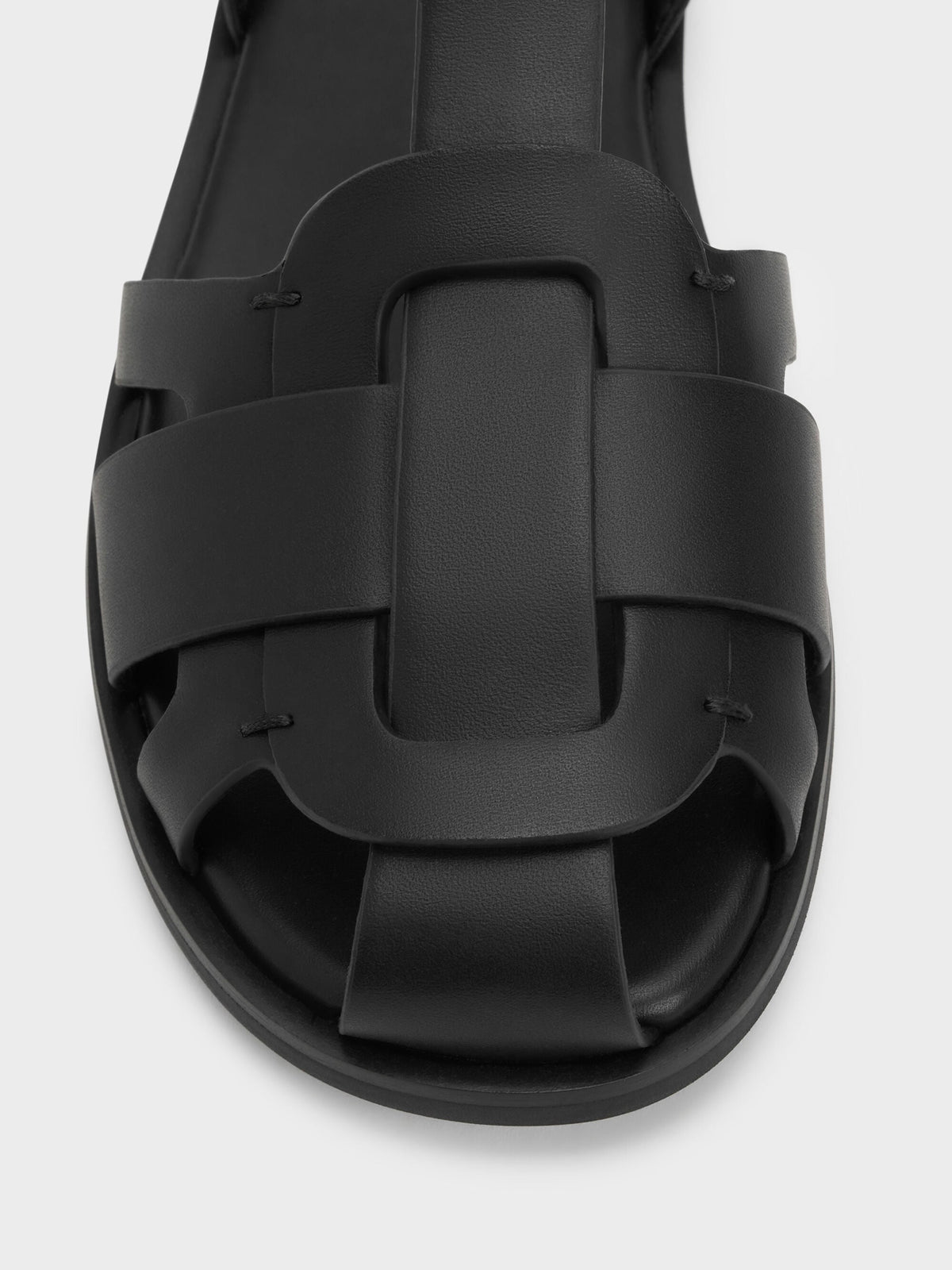 CHARLES & KEITH Sale / Easley T-Bar Caged Sandals - Black
