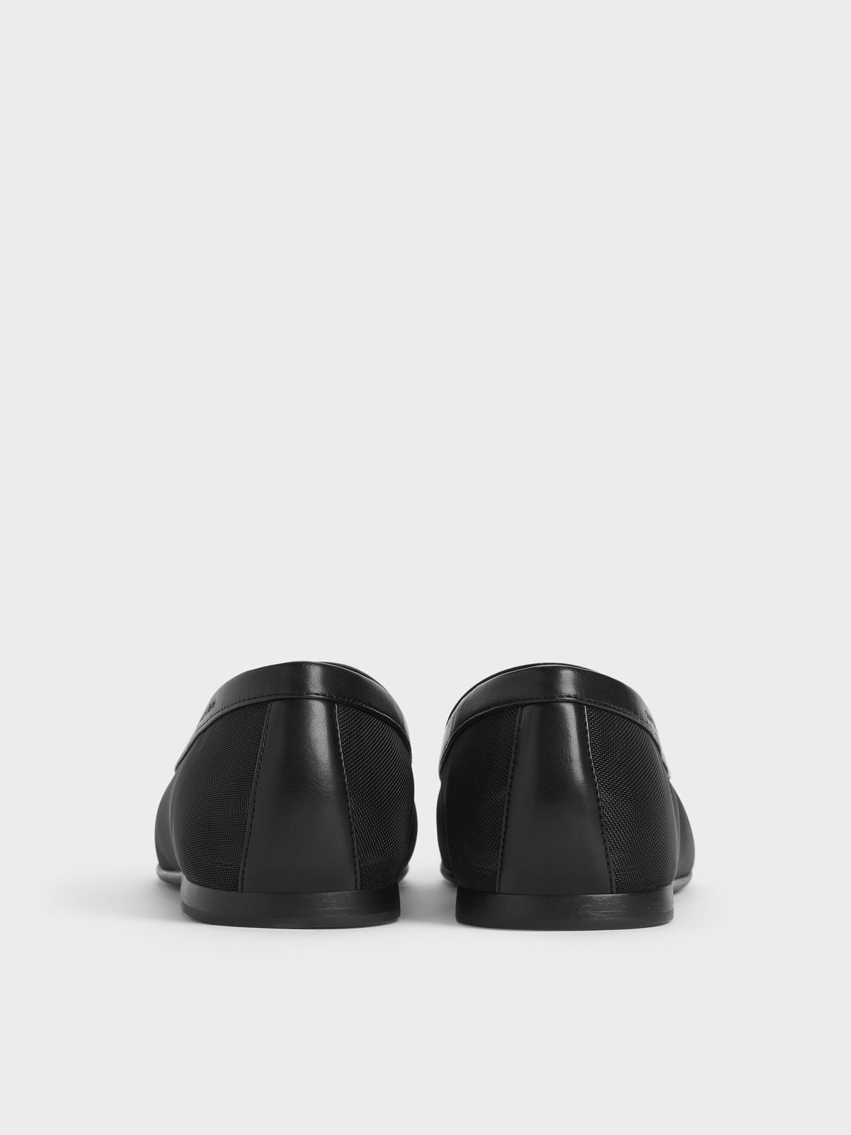 CHARLES & KEITH Quality / Mackie Mesh Loafers - Black Textured