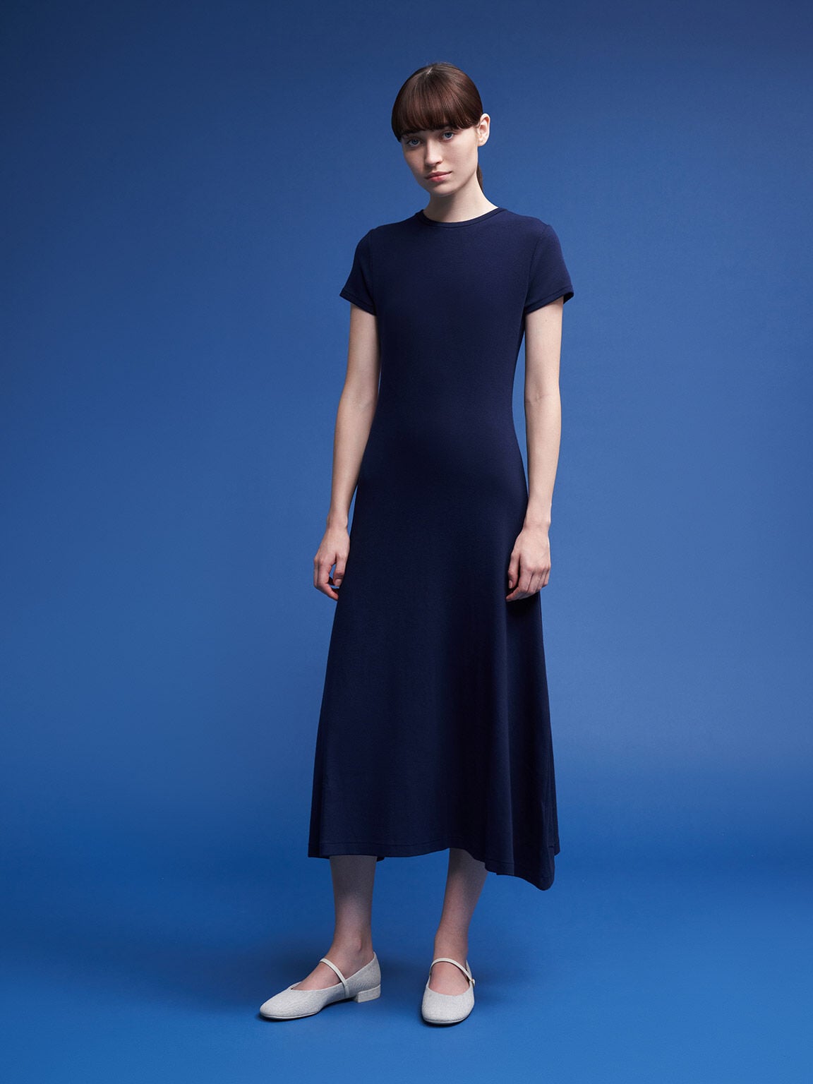 CHARLES & KEITH Top Pick / Gertrude Tweed Mary Janes - Light Grey