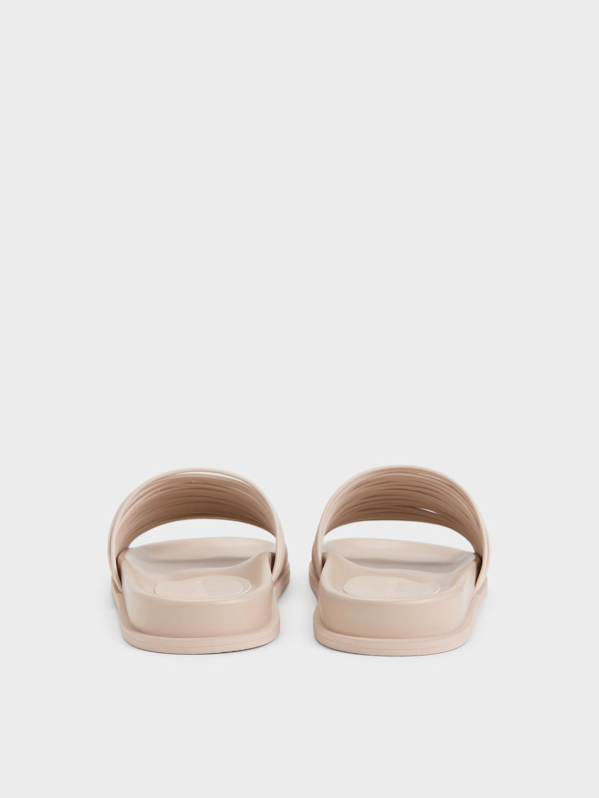 CHARLES & KEITH Great Value / Fianna Strappy Slide Sandals - Beige